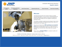 Tablet Screenshot of jwpmfg.com